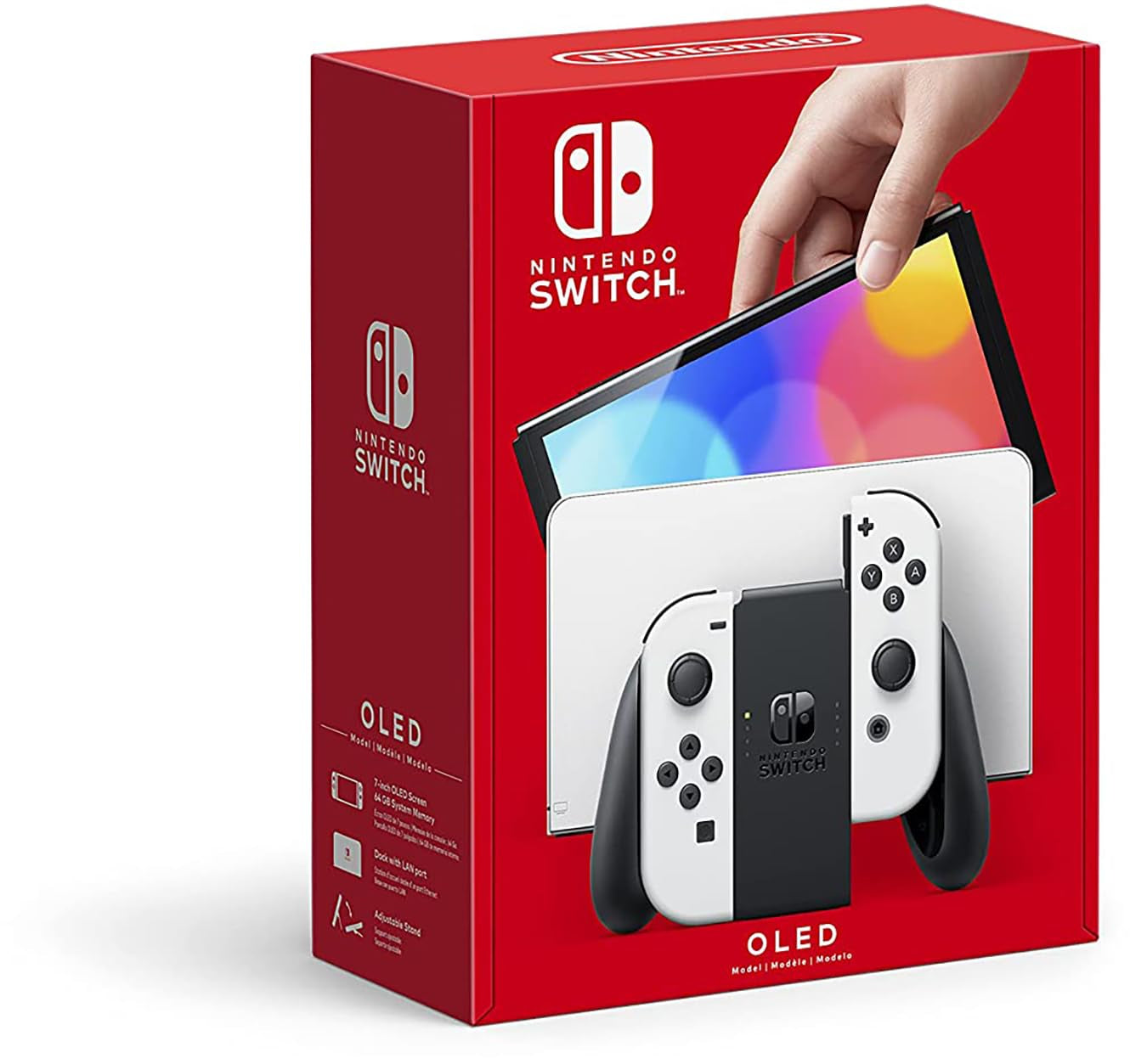 Switch (OLED Model) with White Joy-Con