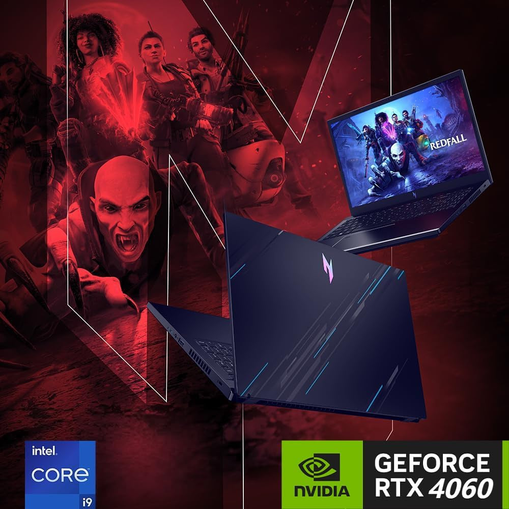 Nitro V15 Gaming Laptop with Office Pro 2024 Lifetime License, 15.6" 144 Hz IPS, Intel 13 Gen Core I9-13900H, 64 GB RAM DDR5, 2 TB SSD, Geforce RTX 4060, Wi-Fi 6, Windows 11 Pro, Patented Mouse