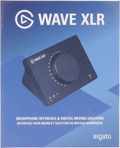 Wave XLR - Audio Mixer and 75 Db Preamp for XLR Mic to USB-C, Control Interface with 48V Phantom Power, Tap-To-Mute, Digital Mixing Software for Streaming, Recording, Podcasting on Mac and PC