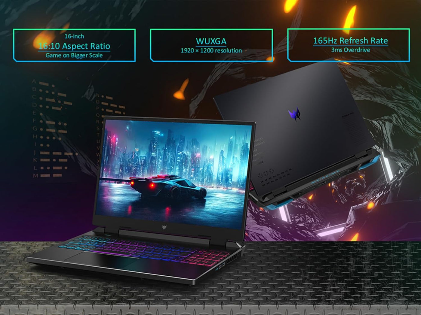 Predator Helios Neo 16 Gaming Laptop | Intel Core I7-13650Hx | NVIDIA Geforce RTX 4060 | 16" WUXGA 1920 X 1200 165Hz G-SYNC Display | 16GB DDR5 | 512GB Gen 4 SSD | Killer Wi-Fi 6E | PHN16-71-76H5