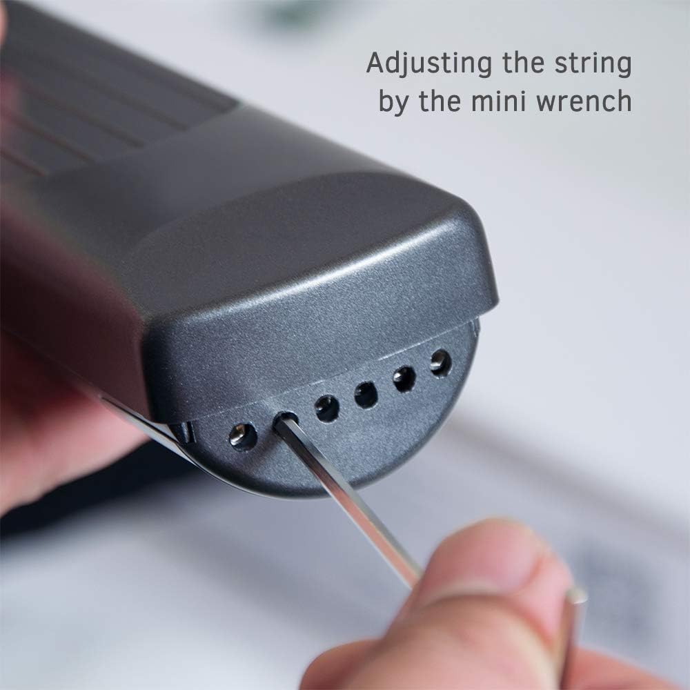 Pocket Guitar Chord Practice Tool, Portable Guitar Neck for Trainer Beginner W/A Rotatable Chords Chart Screen (Battery Included)