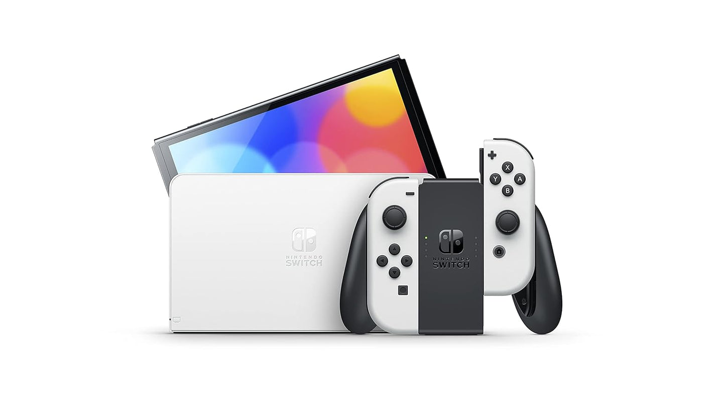 Switch (OLED Model) with White Joy-Con