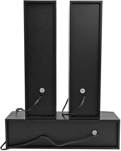 HTS56 1000W 5.1 Channel Home Theater System with 8" Subwoofer, Bluetooth, USB, Includes Remote, LED Light Effects - Perfect for Movies, Music, Karaoke