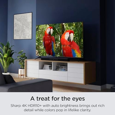 Smart TV – 43-Inch Select Series 4K HDR tv with  Enhanced Voice Remote, Brilliant 4K Picture, Automatic Brightness, & Seamless Streaming – Live Local News, Sports, Family Entertainment