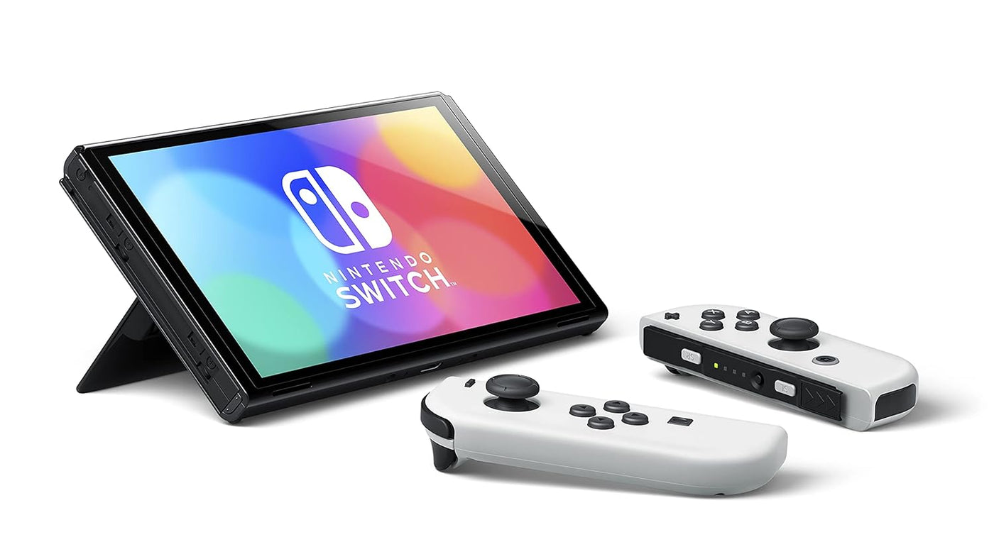 Switch (OLED Model) with White Joy-Con