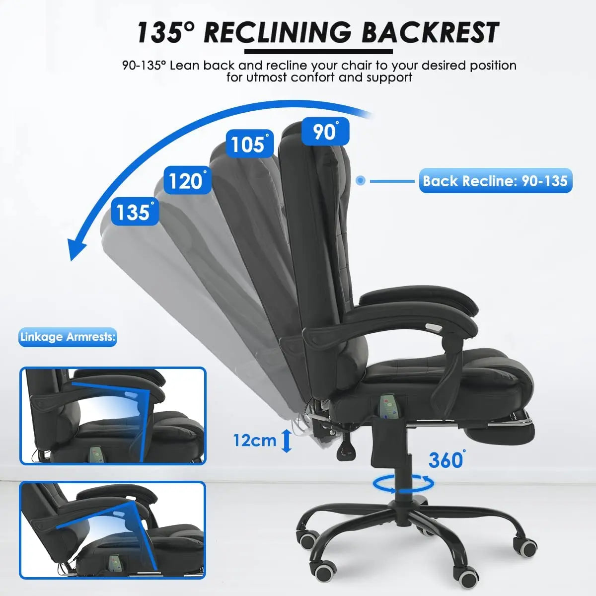 7 Point Massage Gaming Chair