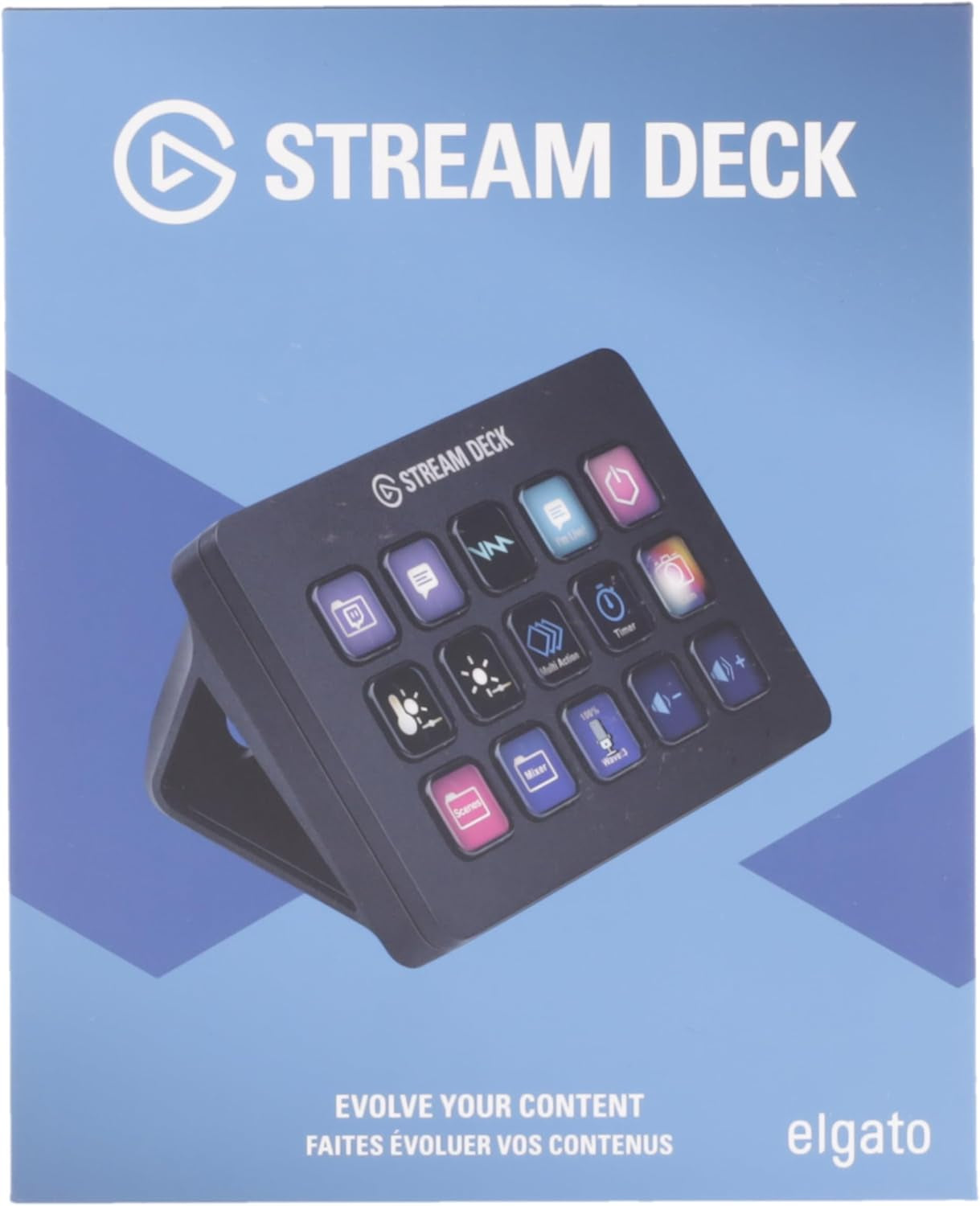 Stream Deck MK.2 – Studio Controller, 15 Macro Keys, Trigger Actions in Apps and Software like OBS, Twitch, ​Youtube and More, Works with Mac and PC