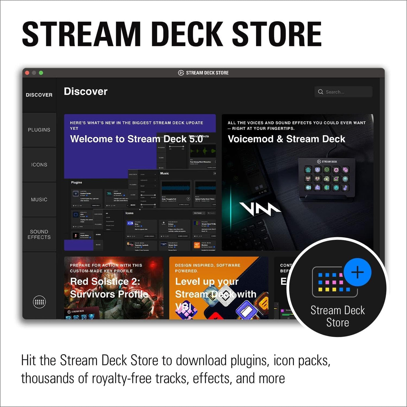 Stream Deck MK.2 – Studio Controller, 15 Macro Keys, Trigger Actions in Apps and Software like OBS, Twitch, ​Youtube and More, Works with Mac and PC