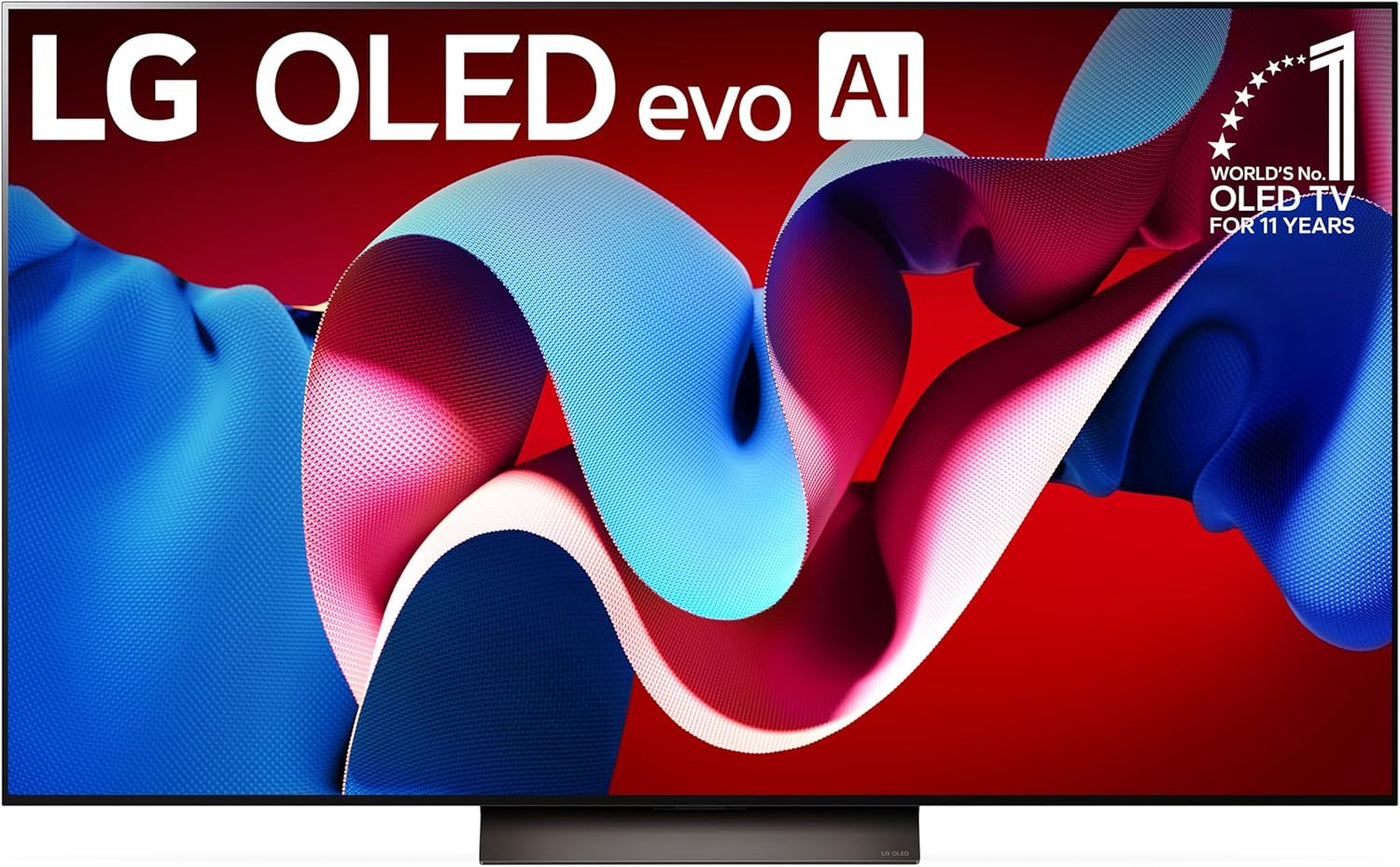 65-Inch Class OLED Evo C4 Series Smart TV 4K Processor Flat Screen with Magic Remote Ai-Powered with Alexa Built-In (OLED65C4PUA, 2024)