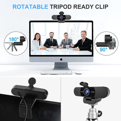 1080P Webcam with Microphone, C960 Web Camera, 2 Mics Streaming Webcam, 90°FOV Computer Camera, Plug and Play USB Webcam for Online Calling/Conferencing, Zoom/Skype/Facetime/Youtube, Laptop/Pc