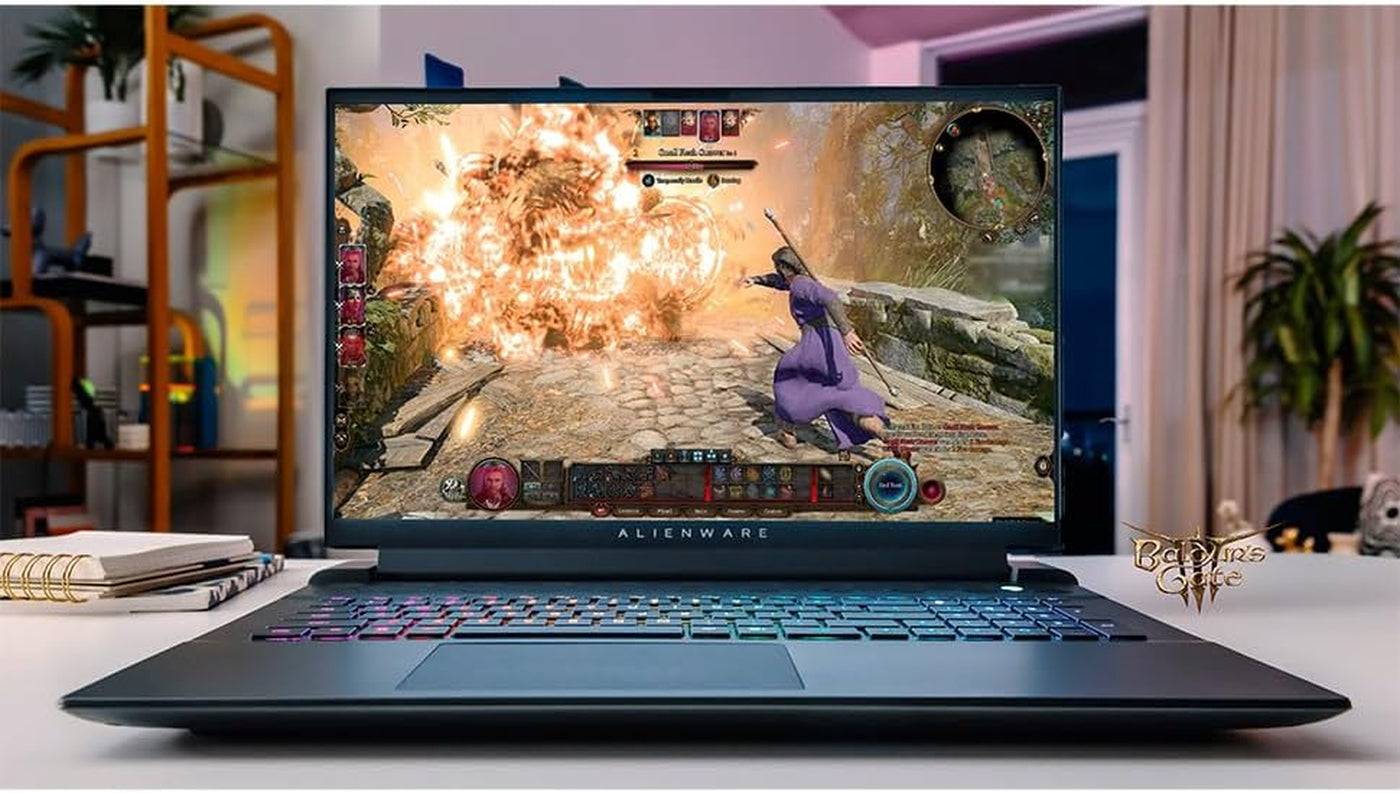 Alienware M18 R2 Gaming Laptop, 18" QHD+ 165Hz, Intel I9 14900HX, Geforce RTX 4090, 32 GB DDR5, 2 TB SSD, Wifi7, Backlit KB, Windows 11 Pro, with Microsoft Office Lifetime License