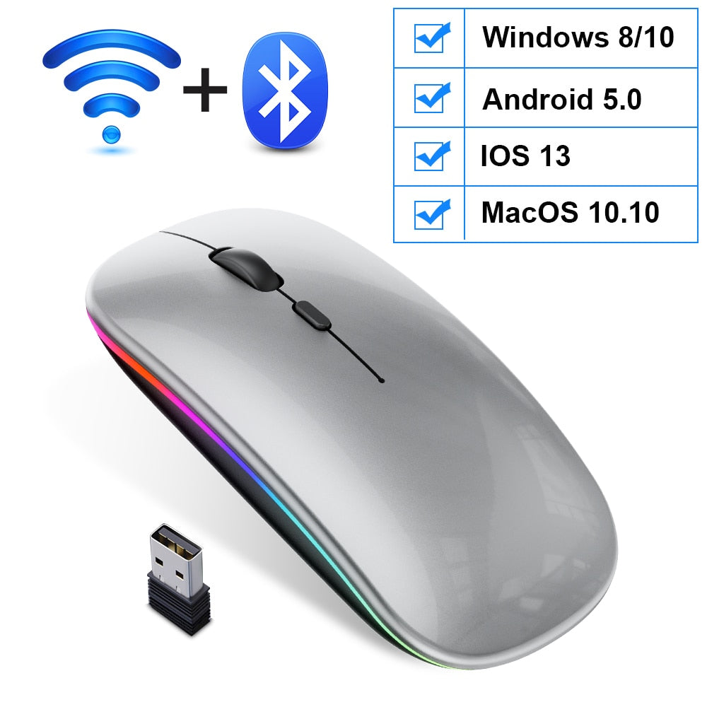 Wireless Bluetooth RGB Mouse