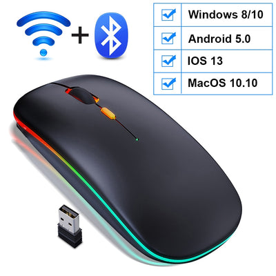 Wireless Bluetooth RGB Mouse