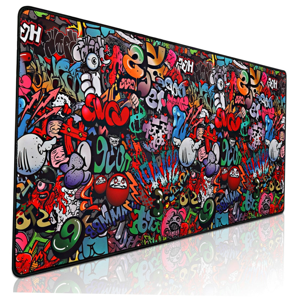 Large Graffiti Gaming Mouse Pad