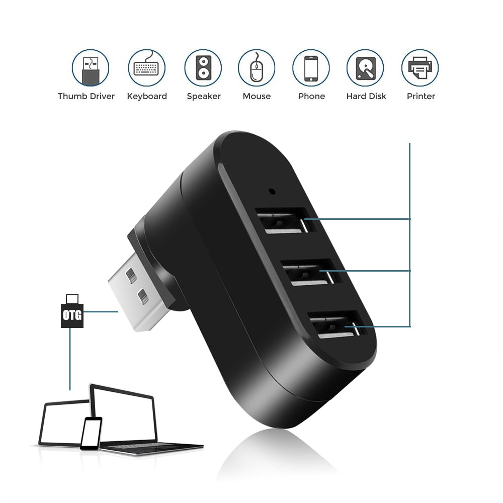 Mini USB 3.0 Hub w/Superspeed