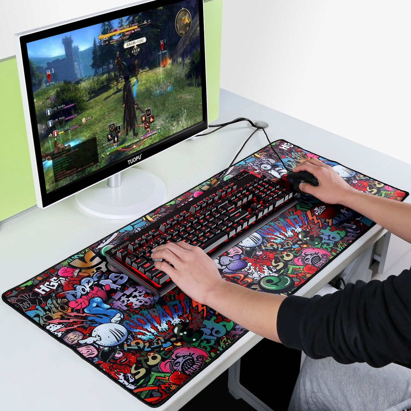 Large Graffiti Gaming Mouse Pad