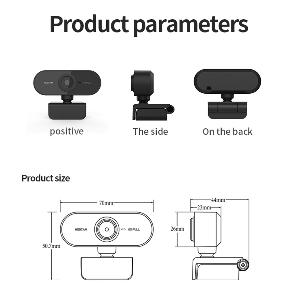 Mini USB Powered Webcam w/Mic