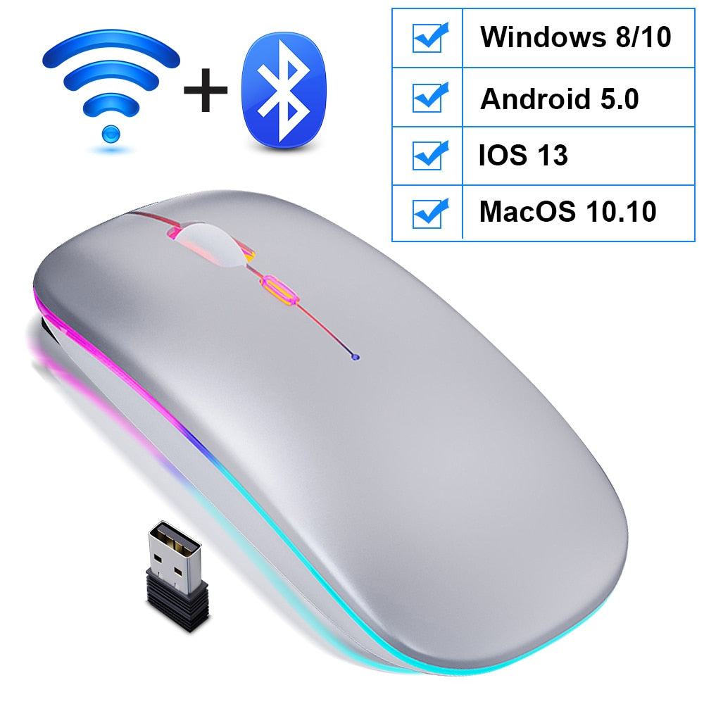 Wireless Bluetooth RGB Mouse