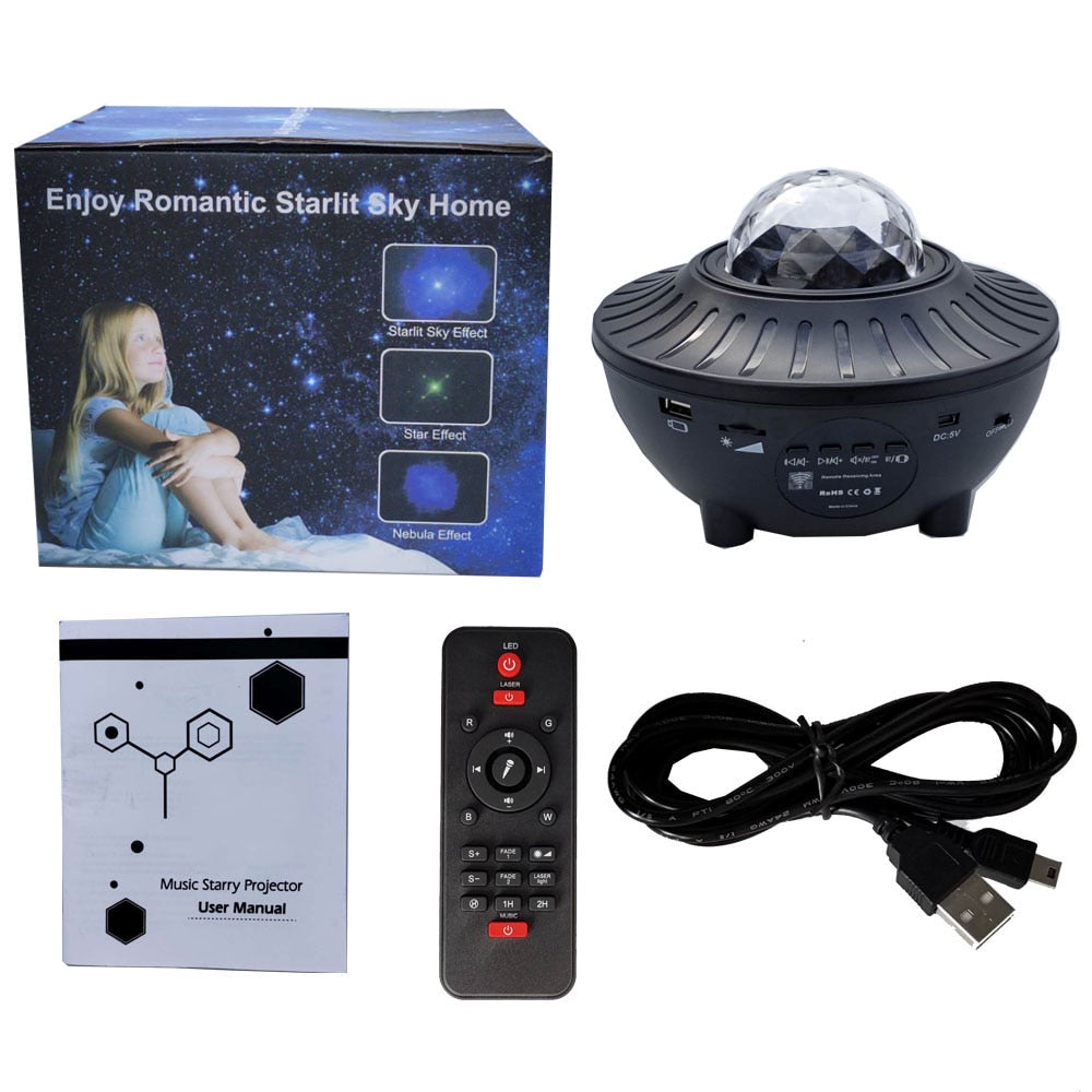 LED Galaxy Sky Projector w/Bluetooth