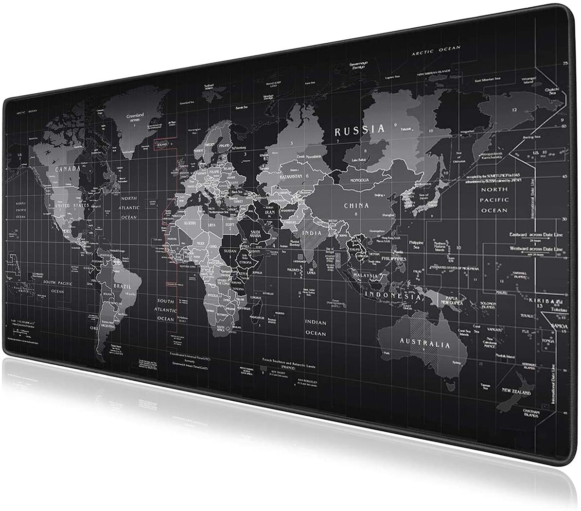 Large World Map Mouse Pad