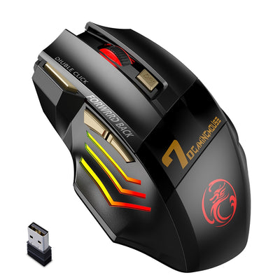 Wireless RGB Ergonomic Gaming Mouse