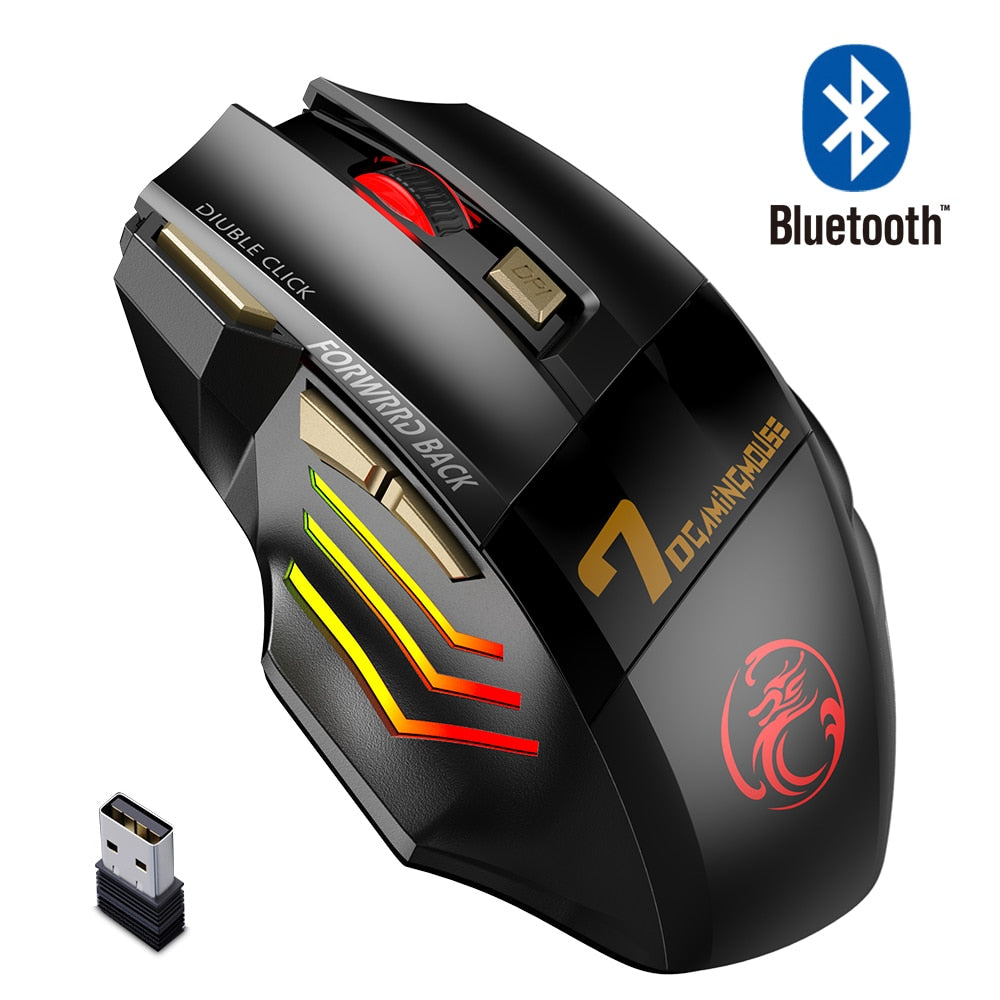 Wireless RGB Ergonomic Gaming Mouse