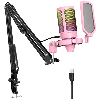 RGB Gaming Microphone Kit w/Boom Arm