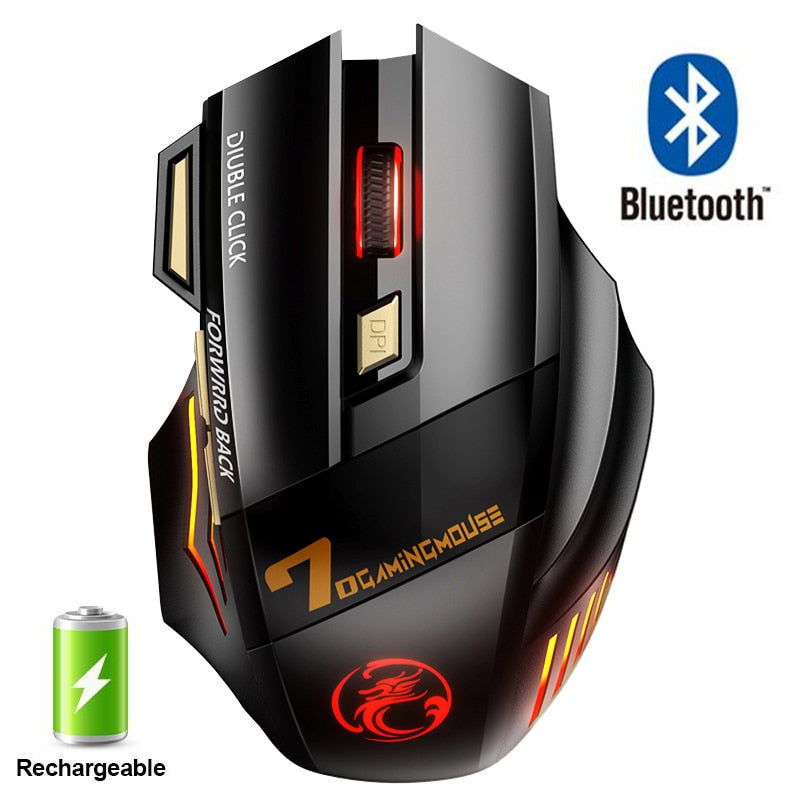 Wireless RGB Ergonomic Gaming Mouse